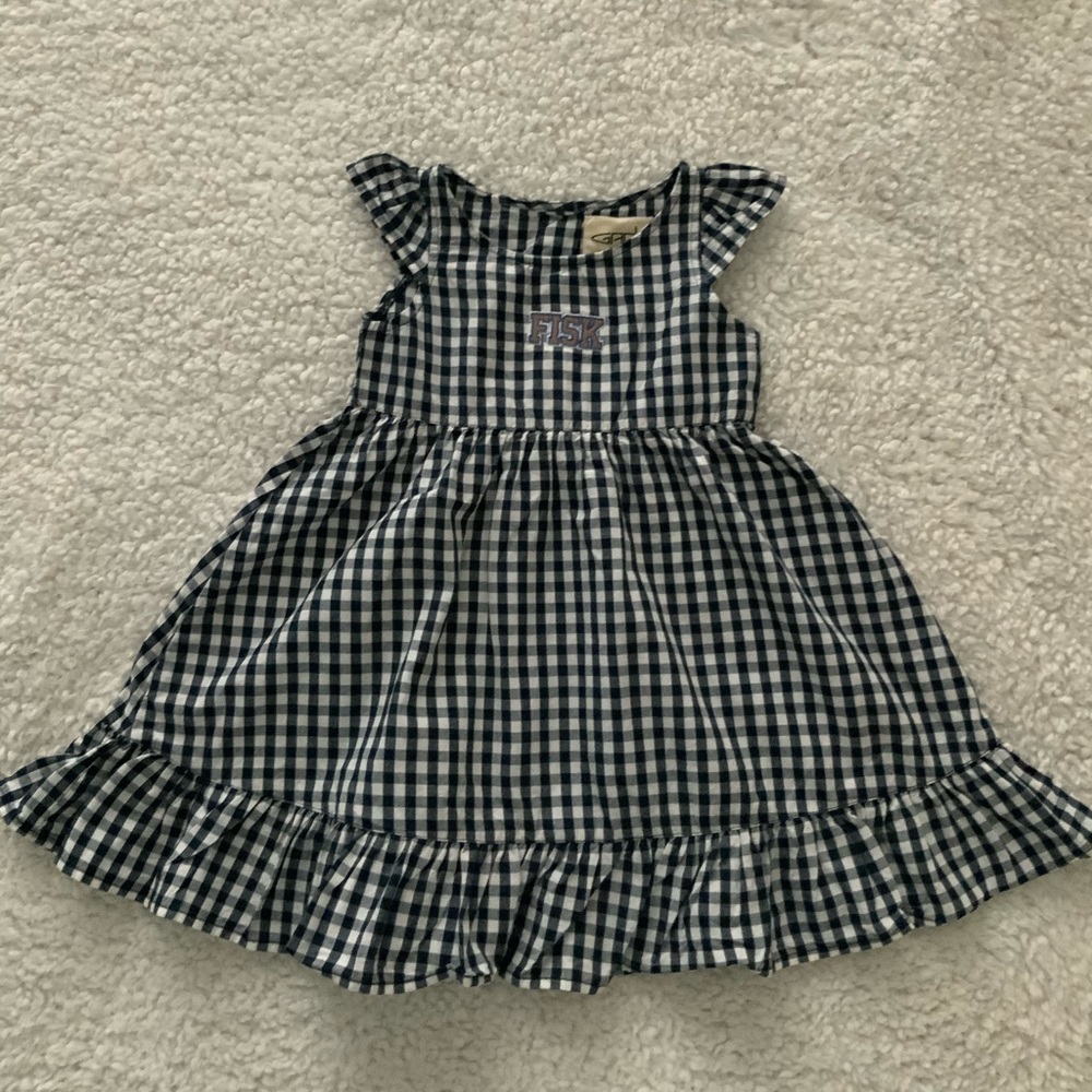 FISK UNIVERSITY TODDLER NAVY/WHITE DRESS 3T
